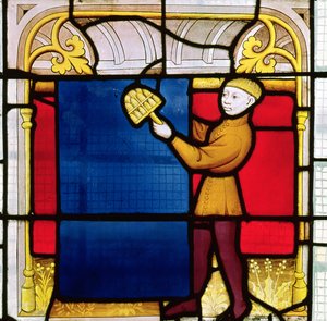 Fenster des Tuchhändlers (Detail) von French School