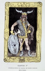 Chlodwig I. - in „Die tintamarreske Geschichte Frankreichs“ von Touchatout von French School