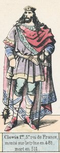 Chlodwig I., 5. König von Frankreich, bestieg den Thron 481, gestorben 511 von French School