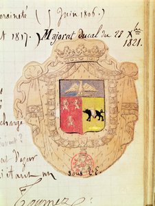 Wappen von Charles Maurice de Talleyrand-Périgord (1754-1838) Prinz von Benevento von French School