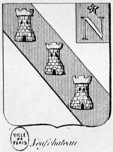 Wappen von Neufchateau - in „Das Allgemeine Wappenbuch des Französischen Kaiserreichs“ von Henry Simon