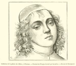 Sammlung der Galerie der Uffizien, in Florenz, Porträt des Perugin von French School