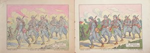 Malbuch für Kinder, Die Entlastung der Poilus, 1917