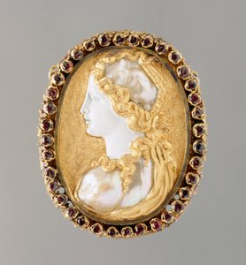 Commesso-Porträt von Prudentia, 1550-60 von French School