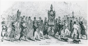 Gefährten der Tour de France feiern, um 1845 von French School
