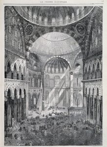 Konstantinopel: die Hagia Sophia Moschee - in „La Presse Illustrée“, Dez. 1869