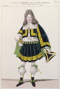 Kostüm getragen vom Schauspieler Perrier in Le Misanthrope von Moliere von French School