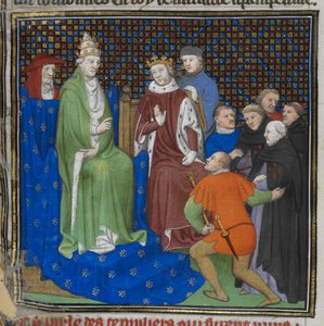 Die Templer vor Philippe IV und Papst Clemens V, aus 