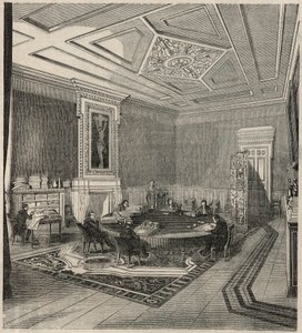 Rechnungshof - Sitzungssaal - Gravur in „Tableau-de-Paris“ von Edmond Texier 1852 von French School