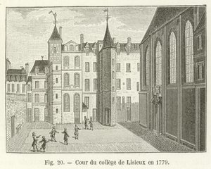 Hof des Collège de Lisieux, 1779 von French School