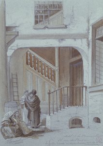 Hof und Labor der Marquise de Brinvilliers, 28 rue de Bievre, Paris von French School