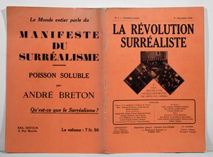 Titelblatt der ersten Ausgabe der Zeitschrift La Revolution Surrealiste, 1. Dezember 1924