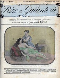 Covetterie nach Bazin in „Laughter And Galanterie“. Wöchentliche Sammlung galanter Bilder unter der Leitung von John Grand-Carteret. 1903-1904.