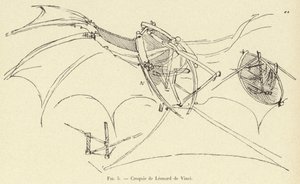 Skizzen von Leonardo da Vinci von French School