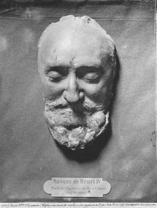 Totenmaske von Heinrich IV. von Frankreich, 1793 von French School
