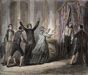 Tod von Louis Henri Joseph de Bourbon, Prinz von Condé (Louis VI Henri de Bourbon Condé) - Tod des Prinzen von Condé (Louis VI Henri de Bourbon Condé) von French School