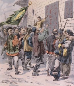 Tod den Ausländern, aus Le Petit Parisien, 15. Juli 1900 von French School