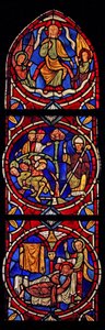 Christus und St. Martin, 3 Szenen aus der Kirche von Varennes-Jarcy