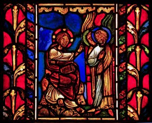 Christus von Engeln betreut (nach der Versuchung)