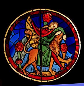 Darstellung von Samson und dem Löwen, aus der Ste Chapelle, Bay K