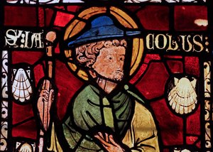 Darstellung von St. Jakobus: aus der Kapelle des Schlosses, Rouen?