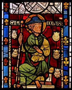 Darstellung von St. Jakobus: Grisaille aus der Kapelle des Schlosses, Rouen?
