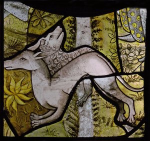 Detail aus der Anbetung der Könige, ursprünglich aus St. Vivien, Rouen von French School
