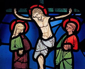 Darstellung der Kreuzigung, aus der Ste Chapelle von French School