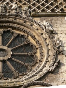 Das Rad der Fortuna an der Nordfassade