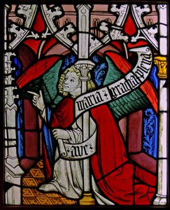 Der Engel Gabriel bei der Verkündigung, ursprünglich aus dem Oberrhein