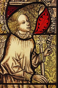 Der Engel Gabriel bei der Verkündigung, ursprünglich aus dem Oberrhein