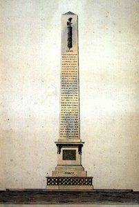 Entwurf für ein neoklassizistisches Denkmal für 