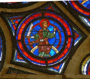 Detail des Ostrosenfensters: St. Peter
