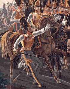 Detail der Schlacht von Austerlitz (Tapetendesign)