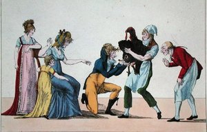 Dindonnade oder Der Rivale der Impfung, um 1800 von French School