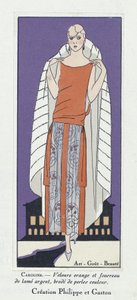 Kleid Design "Caroline", aus Art-Gout-Beaute, veröffentlicht 1920er von French School