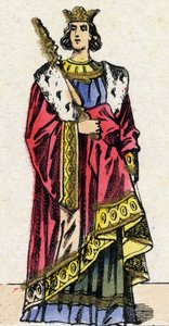 Kapetingische Dynastie: Porträt von Ludwig X. dem Zänker, König der Franken