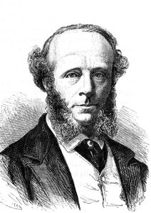 Edward Orange Wildman WITEHOUSE (1816-1890), englischer Elektroingenieur am transatlantischen Telegrafenkabel. Gravur 1868