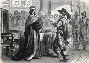 Achter Religionskrieg, Tag der Barrikaden - (Gravur) 1864 von French School
