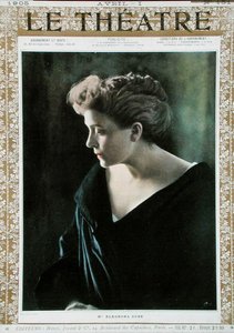 Eleonora Duse (1858-1924), Illustration auf dem Titelblatt des Magazins 