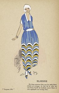 Elienne, aus Toujours Chic, veröffentlicht 1921-22 von French School
