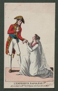 Kaiser Napoleon I. gewährt Madame de Polignac die Gnade ihres Mannes