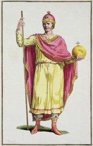 Kaiser Otto III. (980-1002), graviert von Pierre Duflos (1742-1816), 1780 von French School