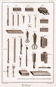 Enzyklopädie oder Wörterbuch der Wissenschaften, Künste und Berufe von Denis Diderot (1713-1784) und Jean d