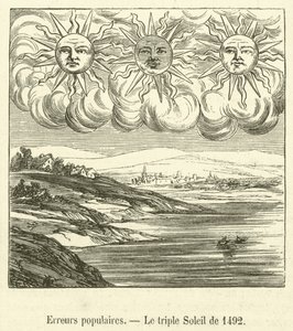 Volksirrtümer, Die dreifache Sonne von 1492 von French School