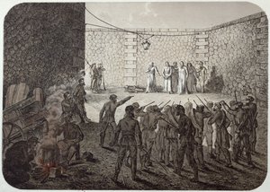 Hinrichtung von Geiseln während der Kommune, 1871 von French School