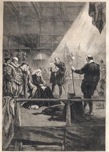 Hinrichtung von Maria Stuart, Königin von Schottland und Frankreich von French School