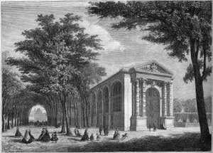 Außenansicht des Palmspielzimmers des Prinzen Imperial in den Tuilerien, Paris von French School