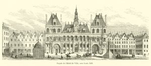 Fassade des Hotel de Ville unter Ludwig XIII