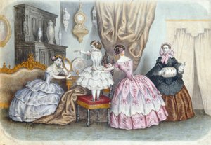 Modeplatte, aus La Mode Illustrée, ca. 1860 von French School